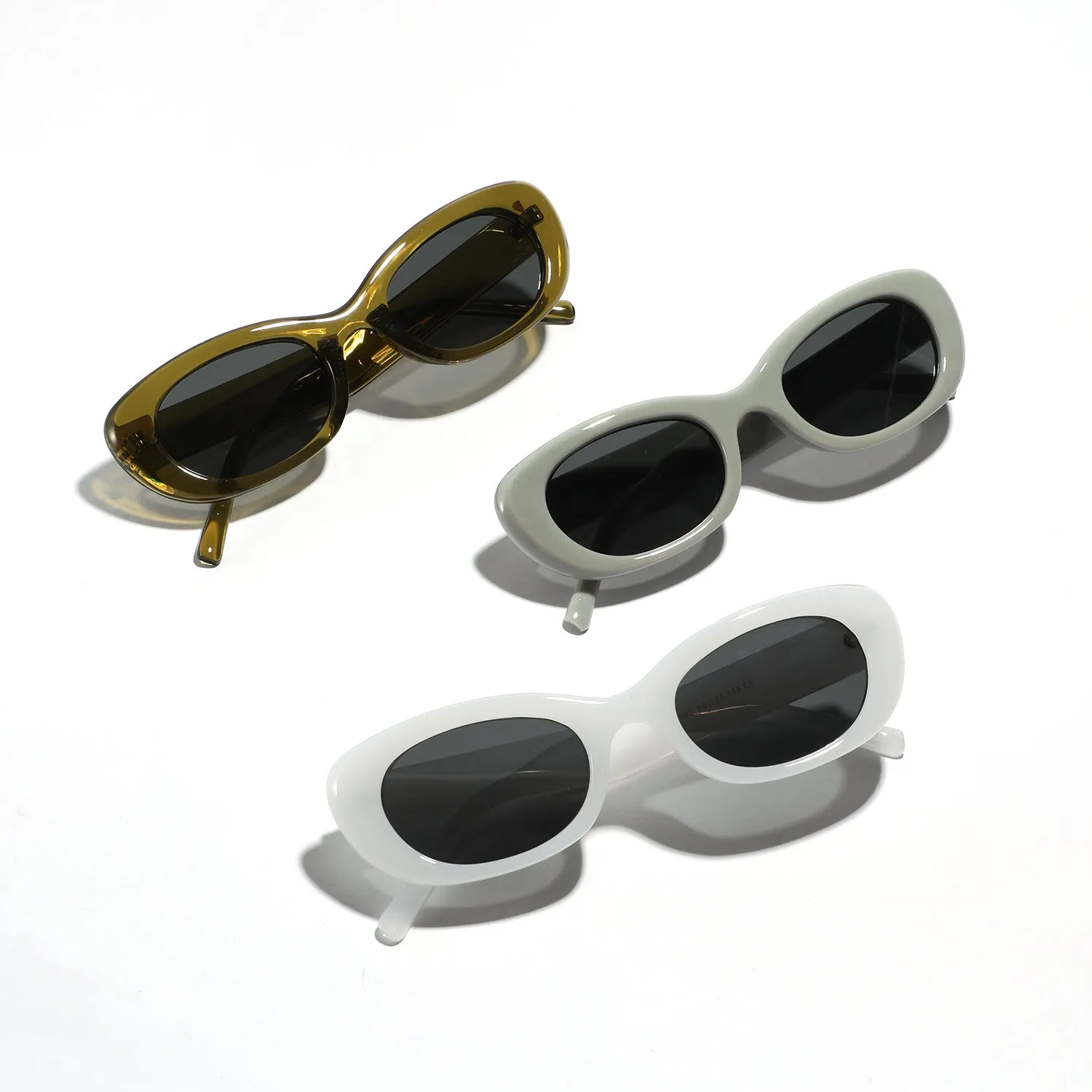 Xunge Glasses Star New Oval All-Match Sunglasses Men's Gray European and American Uv Sunglasses Women's Hot