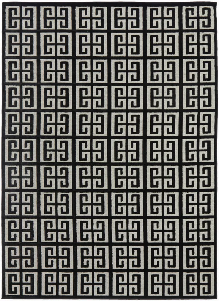 York Brenda Black & Gold Rug