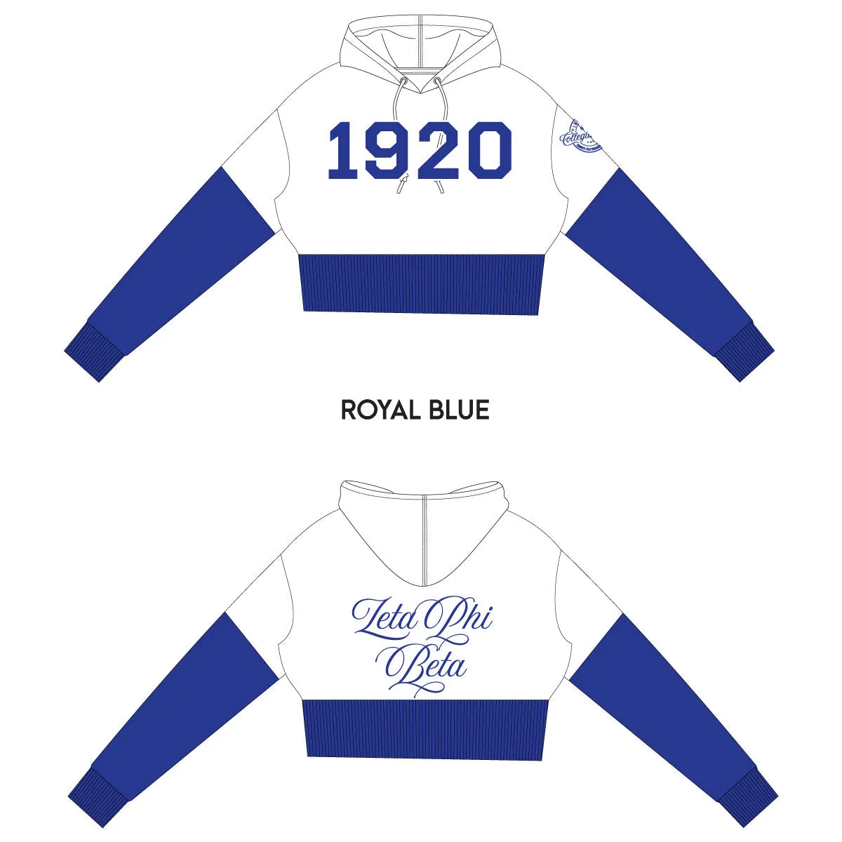 ZETA | 1920 High Chenille Crop Hoodie