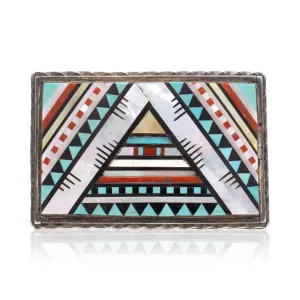 Zuni Inlay Belt Buckle