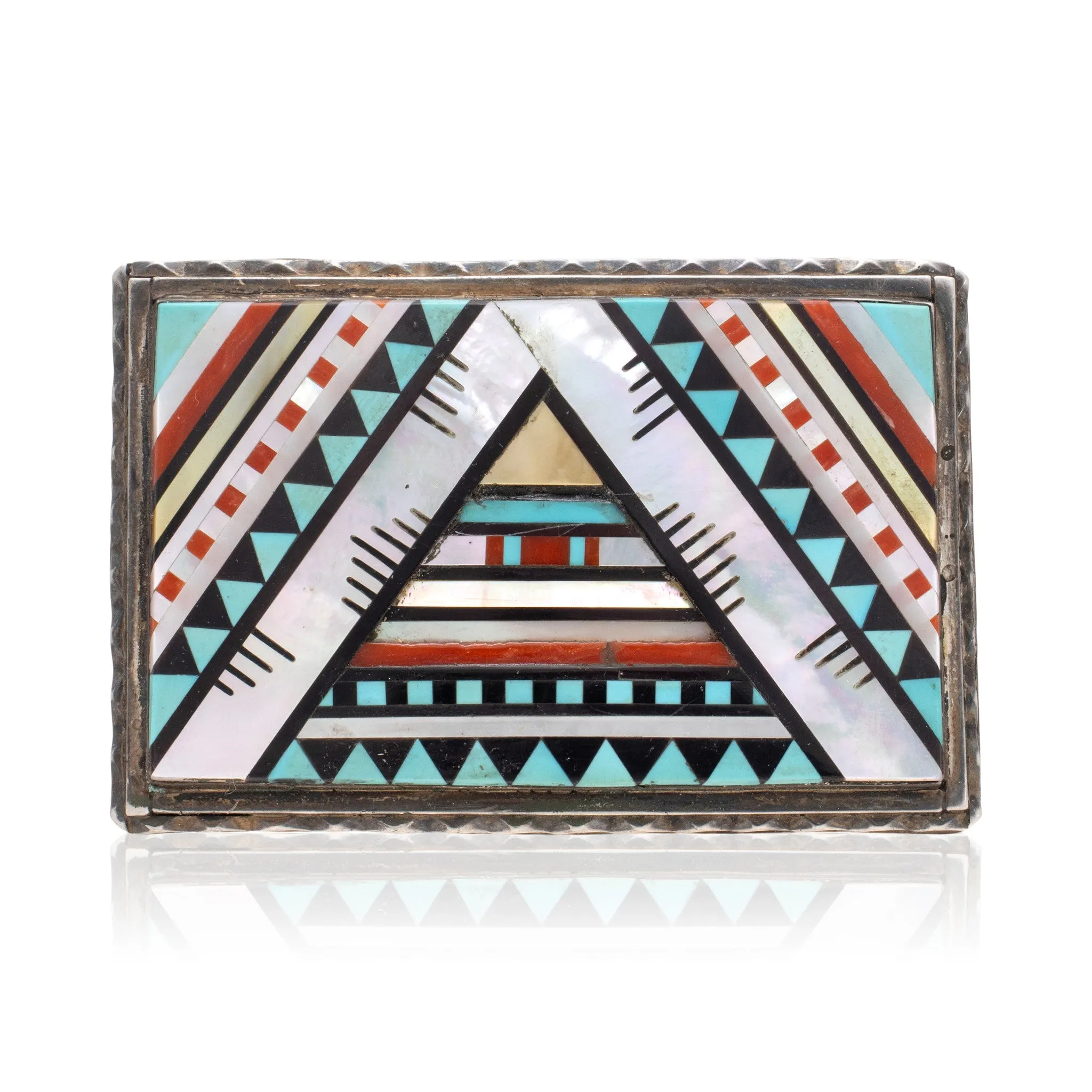 Zuni Inlay Belt Buckle
